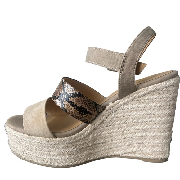 Soda Wedge Espadrille Sandal Excellent Condition Size 7 - Picture 7 of 9